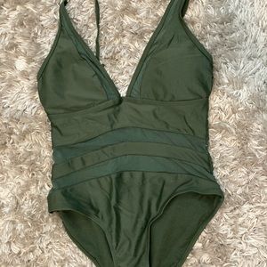 One piece bathing suit